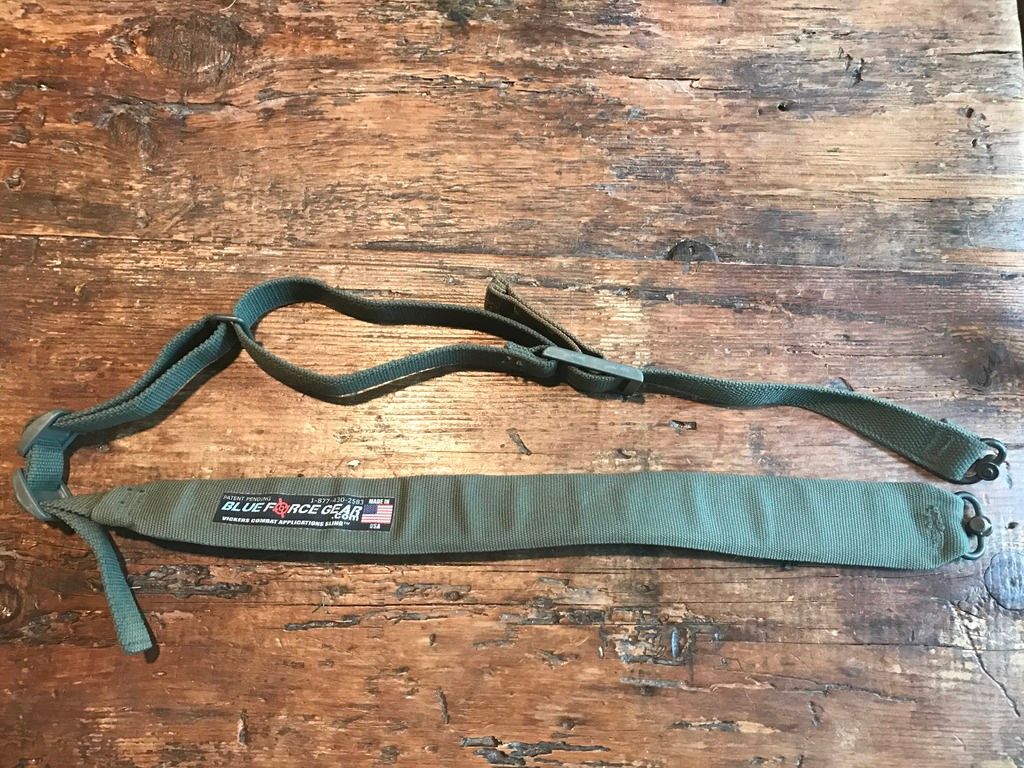 SOLD Blue Force Gear Vickers Padded Push Button QD Sling Green